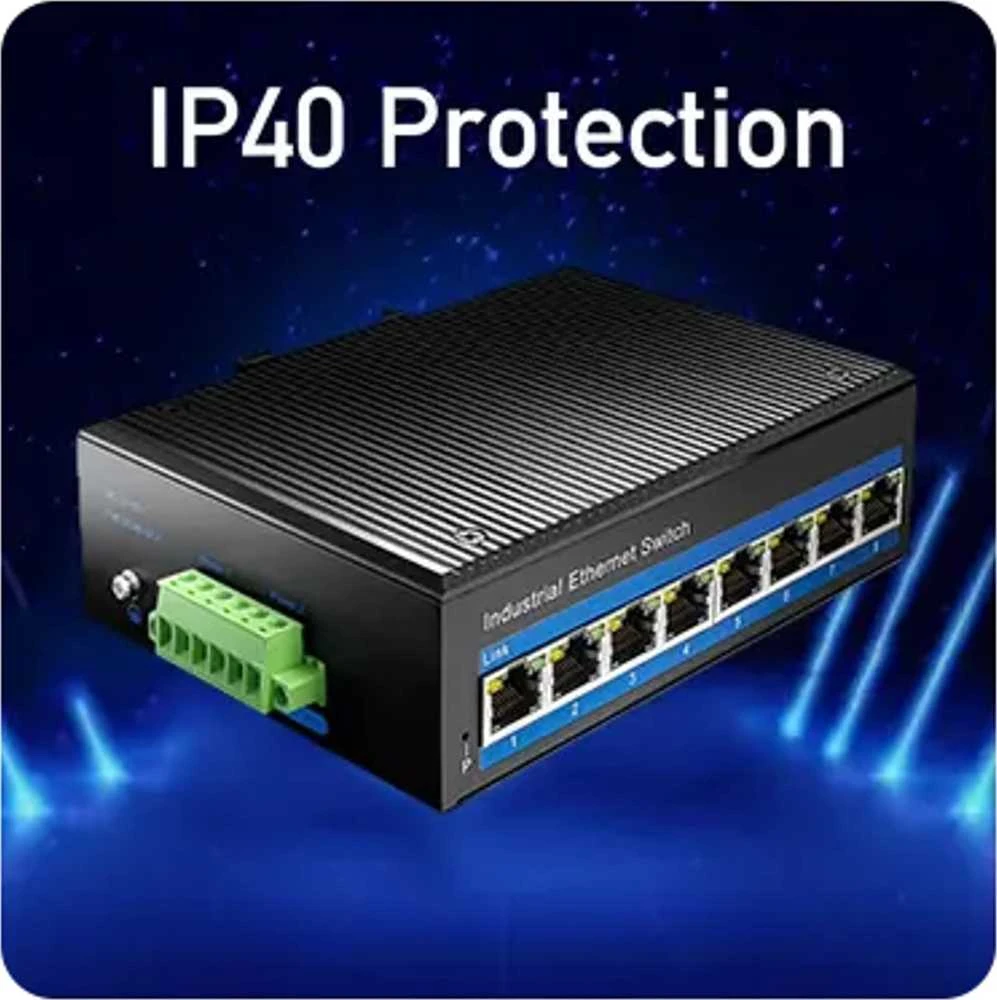 Šakotuvas Network switch/switch - Cudy IF1008P (10/100) Juodas