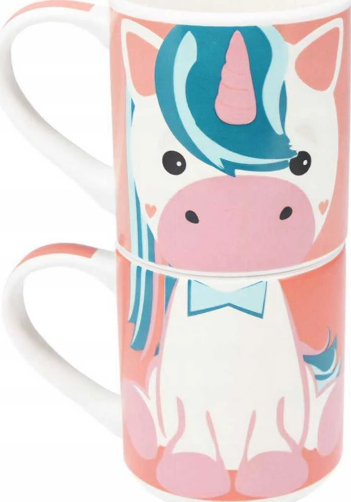 Cup&You Dovanų rinkinys: 2 porcelianiniai puodeliai vaikams, 2 x 265 ml