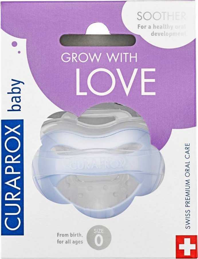 Curaprox Kūdikių čiulptukas, 0 dydis, mėlyna