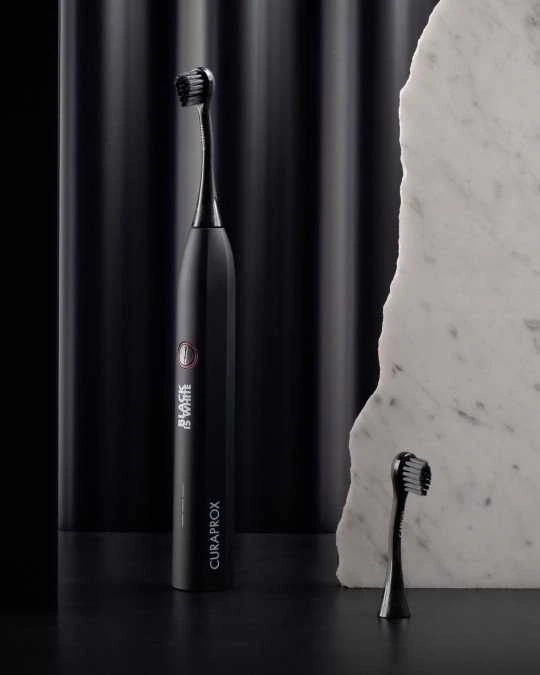 Dantų šepetėlis Šepetėlis Curaprox HYDROSONIC Juodas