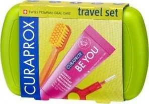 Curaprox Travel Set Šepetėlis do zębów žalia 1szt
