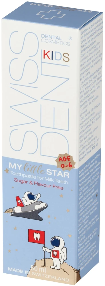 „Swissdent Kids My Little Star“ dantų pasta vaikams nuo 0 iki 6 metų, 50 ml