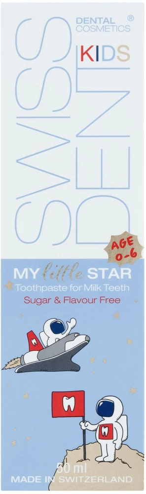 „Swissdent Kids My Little Star“ dantų pasta vaikams nuo 0 iki 6 metų, 50 ml