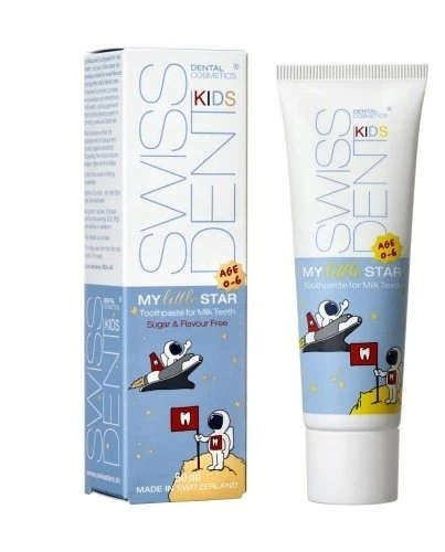 „Swissdent Kids My Little Star“ dantų pasta vaikams nuo 0 iki 6 metų, 50 ml