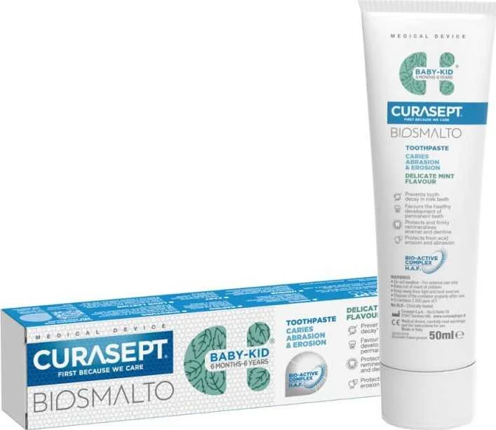 Curasept BIOSMALTO dantų pasta vaikams 50 ml