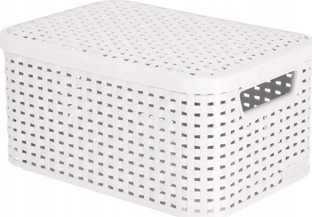 Dėžė su dangčiu Style Box Rattan S Curver 6L šviesiai pilka