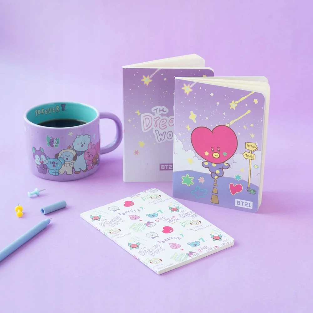 Curver BT21 - A6 formato užrašų knygelių rinkinys TATA (3 vnt.)