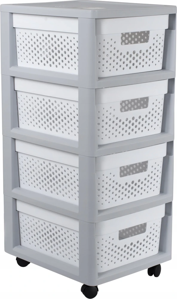 Curver Tiekimas | 4 skyrių skrynia su ratukais, 11 l, 30 x 36 x 69 cm