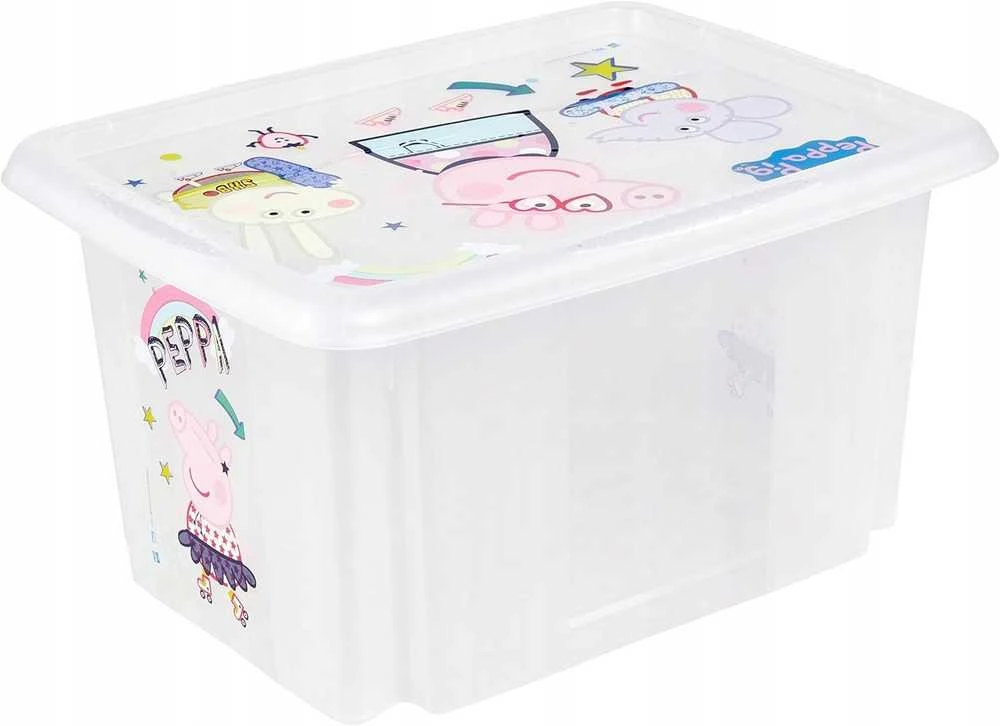 KEEEPER daiktadėžė su dangčiu PEPPA PIG, 15 L, 38x29,5x20,5 cm., 1223600119400