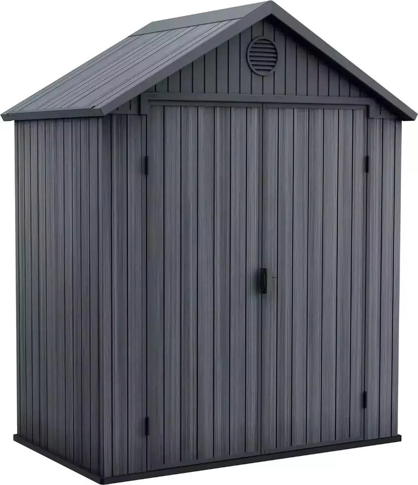Keter sodo namelis Darwin 6x4, pilkos spalvos, 190 x 121 x 221 cm