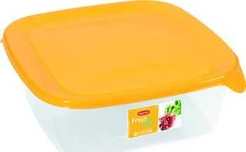 Curver KOMPLET POJEMNIKÓW FRESH&GO 3X0,8L Geltonas/TRANSPARENTNY 182218