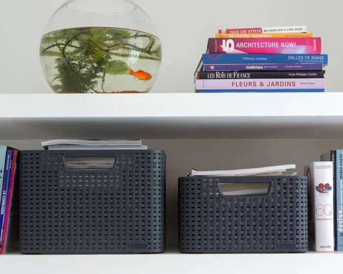 Curver Daiktadėžė su dangčiu Style, metalinė sidabrinė, 30l, L