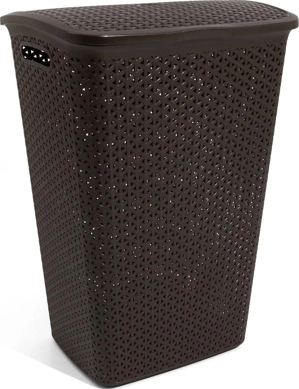 Skalbinių krepšelis curver my style 216581 (55l; 1 kamera; tamsiai ruda)