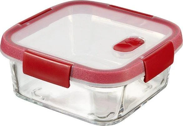 Keter CURVER MAISTO DĖŽUTĖ COOK KVADRATINĖ 0,7L /SKAIDRI/ RAUDONA….