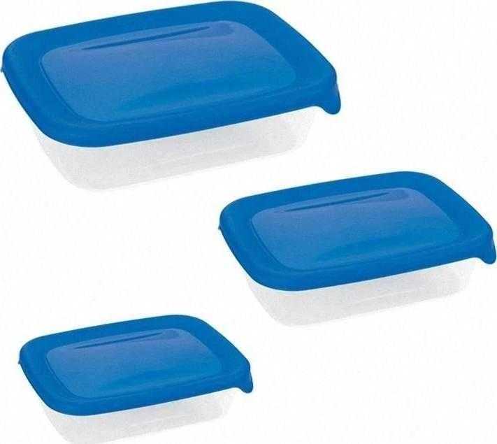 Keter CURVER MAISTO DĖŽUČIŲ RINKINYS FRESH&GO 3vnt 0,5/1/2L MĖTŲ/ ŠVIESIAI PILKA/ PERSIKINĖ SPALVA