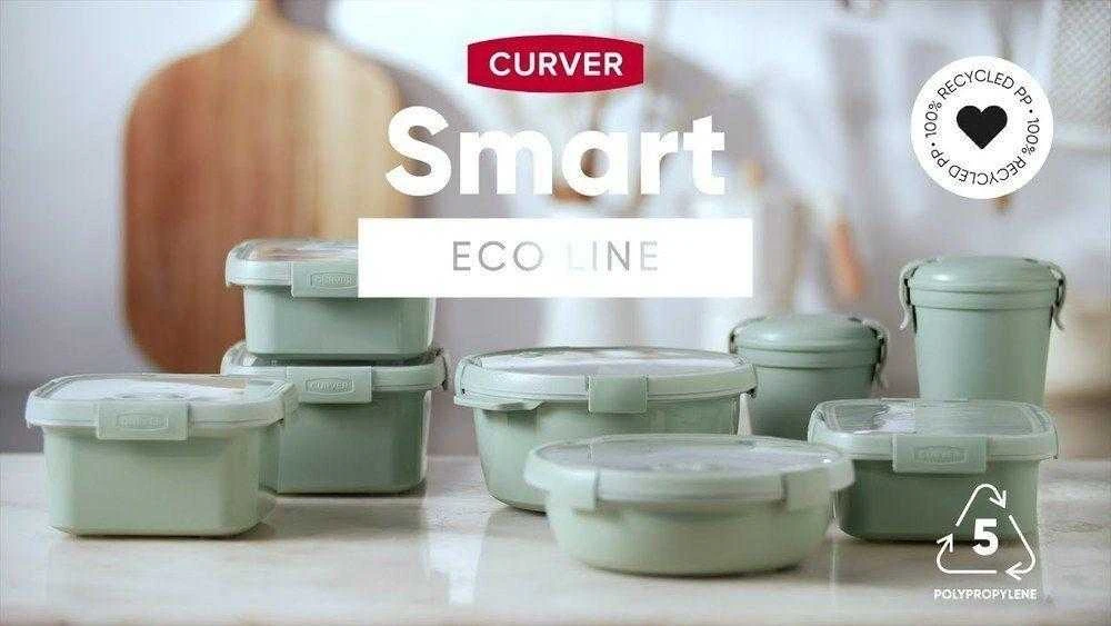 Maisto dėžutė CURVER SMART TO GO ECO 250000, 0,3 + 0,6 l