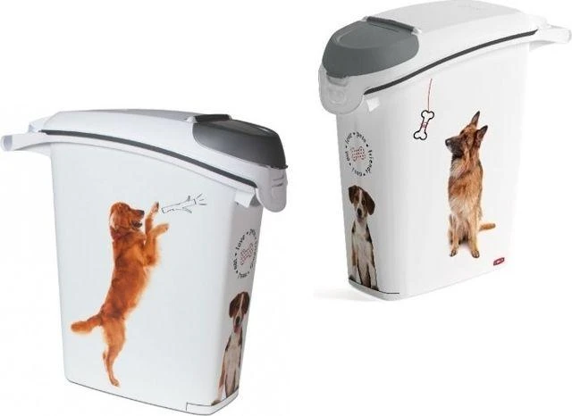 Curver Kreivė | Pet Life šunų ėdalo konteineris, 10 kg | Baltas