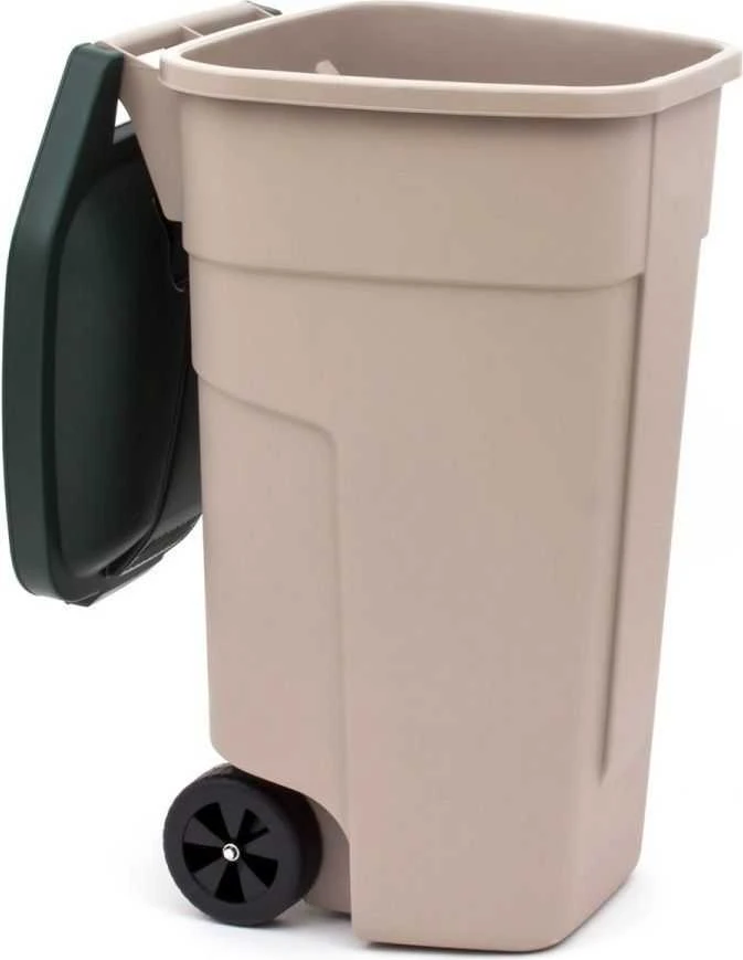 Keter CURVER WASTE BIN 110L BEIGE/Žalias