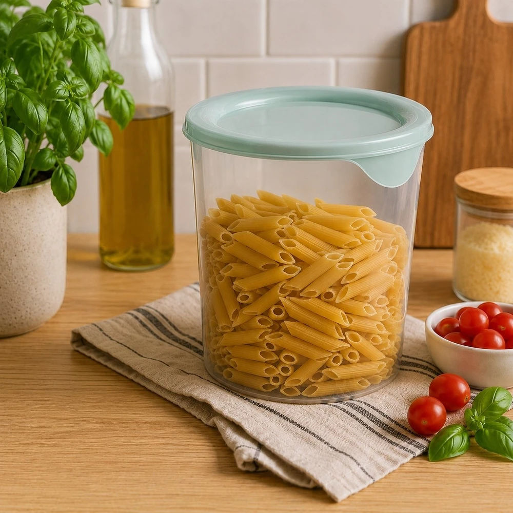 CURVER MAISTO DĖŽUTĖ FRESH&GO 1L APVALI ŽALIA