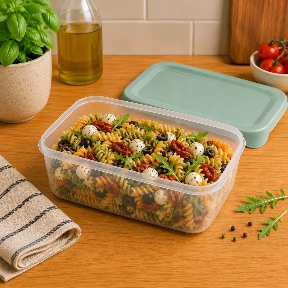 CURVER MAISTO DĖŽUTĖ FRESH&GO 5L STAČIAKAMPĖ ŽALIA