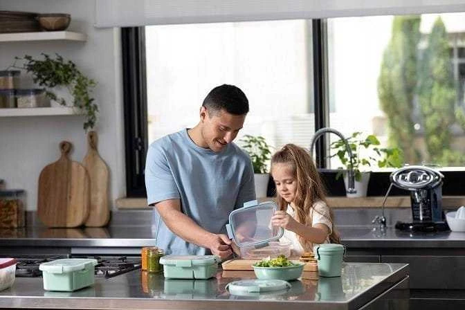 Curver stačiakampis sumuštinių indelis išsinešimui 0,7 l Žalias -ECO* 252901