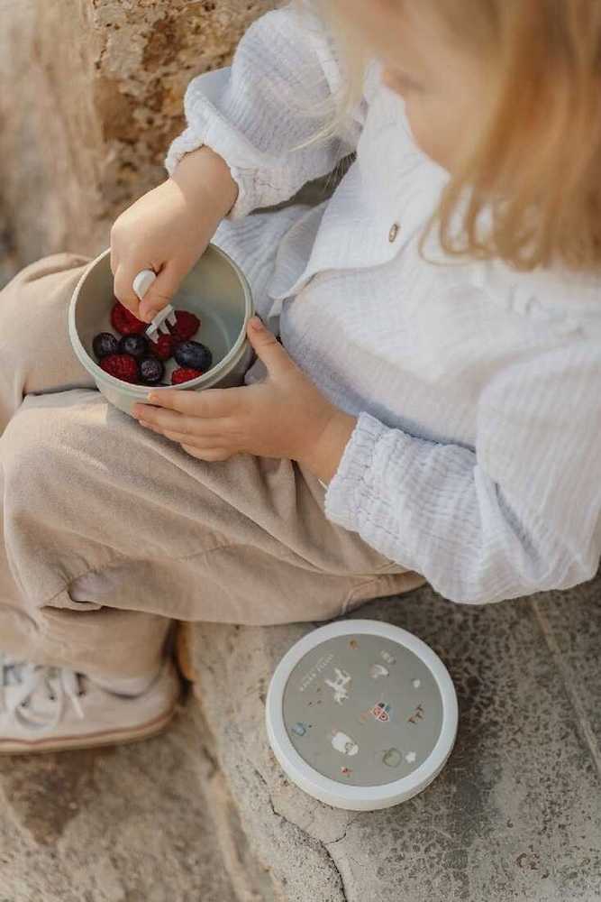 Little Dutch vaisių dėžutė su šakute, rožinė, fėjų stebuklai