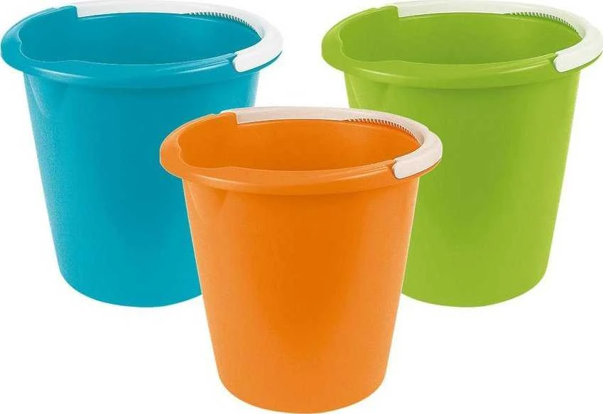 CURVER WIADRO 10L BINGO 10vnt. Spalvų miksas Mėlynas Žalias ORANŽINĖ