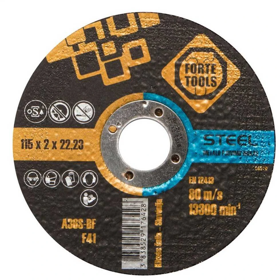 Forte_Tools Pjovimo diskas Forte tools, 115 x 2 x 22.23 mm
