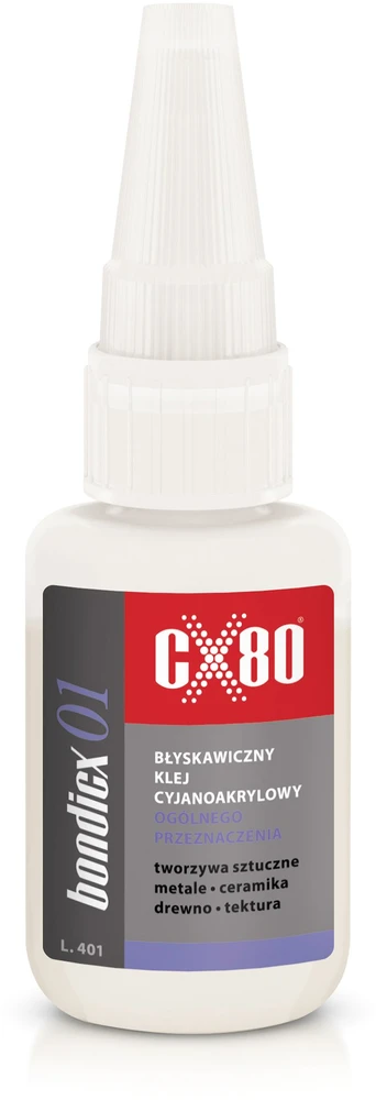 CX80 BONDICX 01 50G SUKLĖLIUOJANTIS CIANOAKRILATINIS KLIJAI