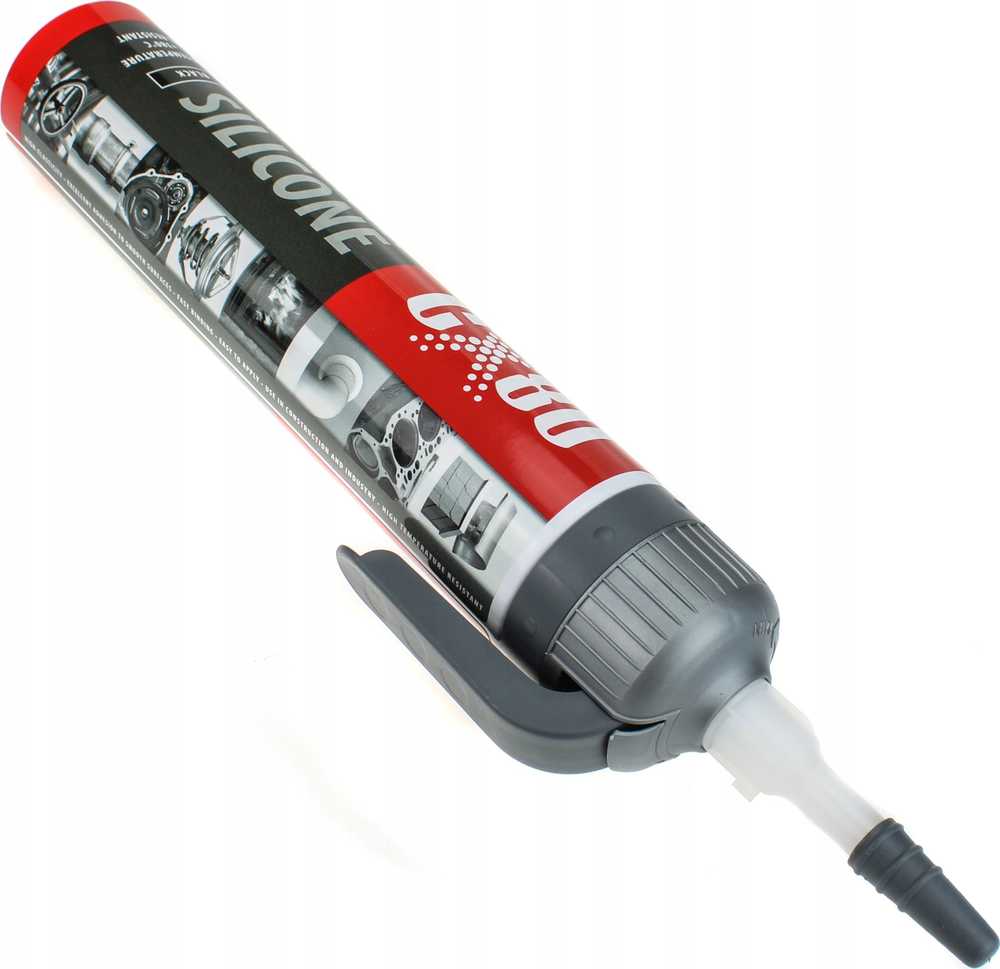 CX80 Silikon Professional 210G Premium aukštai temperatūrai juodas
