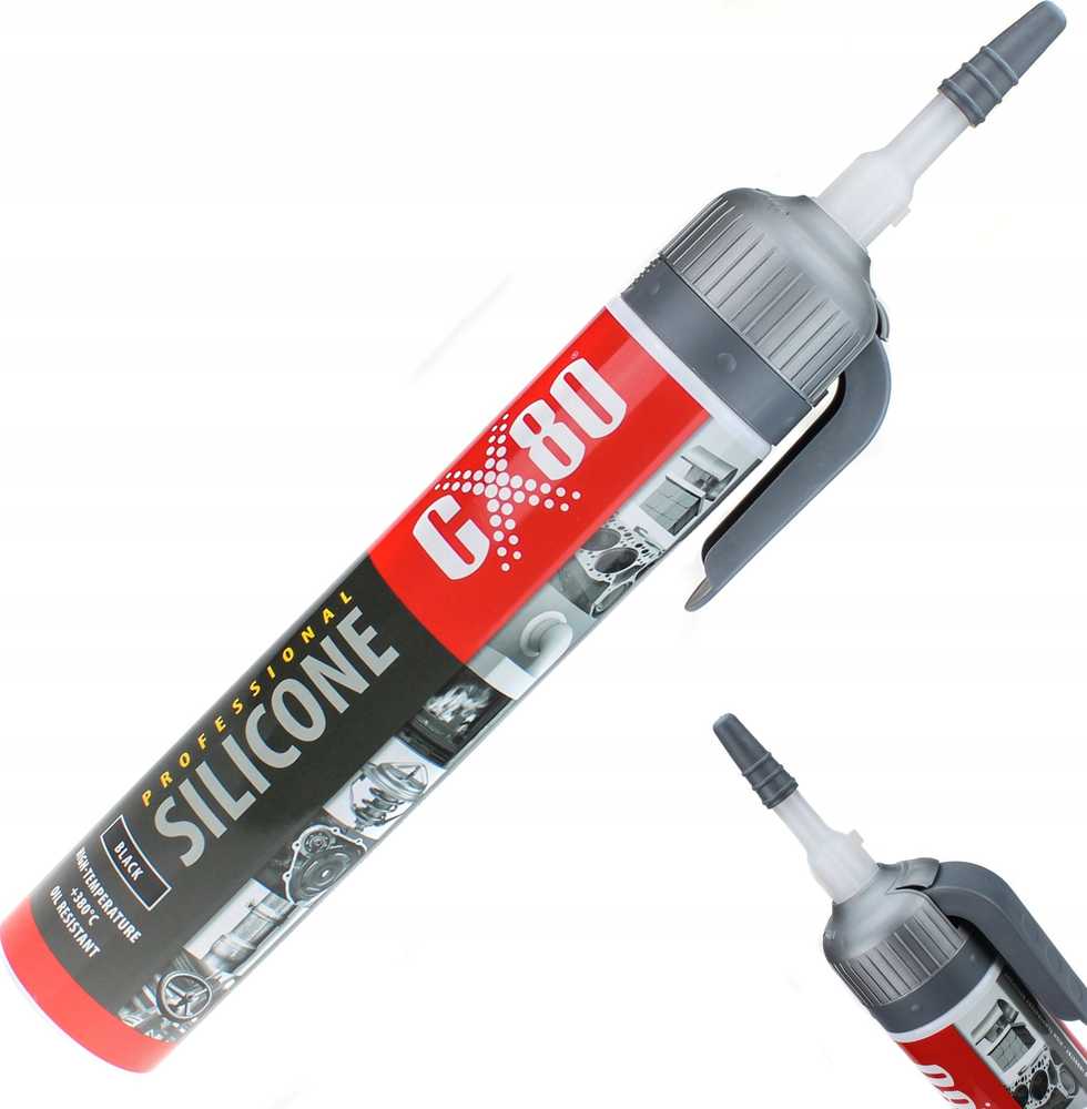 CX80 Silikon Professional 210G Premium aukštai temperatūrai juodas