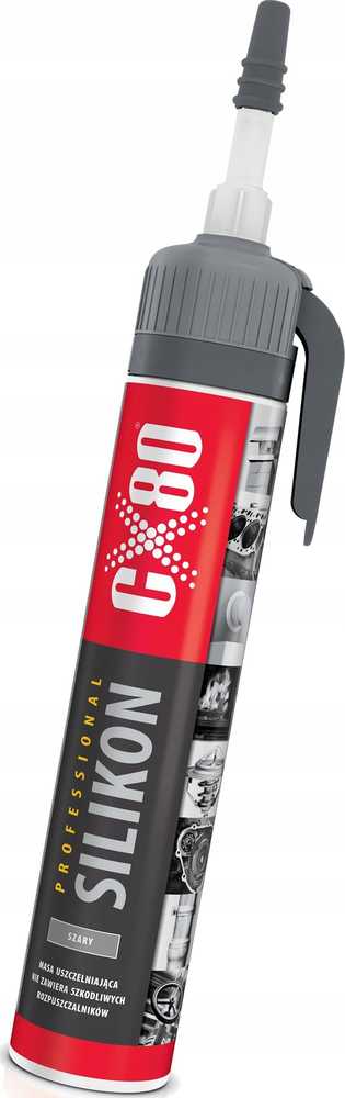 CX80 Silikon Professional 210G Premium aukštai temperatūrai juodas