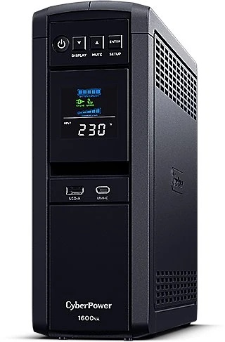 CyberPower CP1600EIPFCLCD, interaktyvus linijinis, 1,6 kVA, 1000 W, grynas sinusas, 169 V, 271 V
