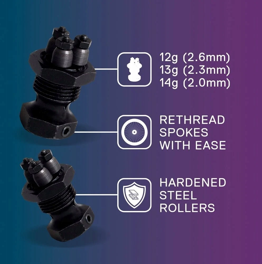 Cyclo Spoke sriegių valcavimo staklių galvutė (13g / 2.3mm) (NAUJA)