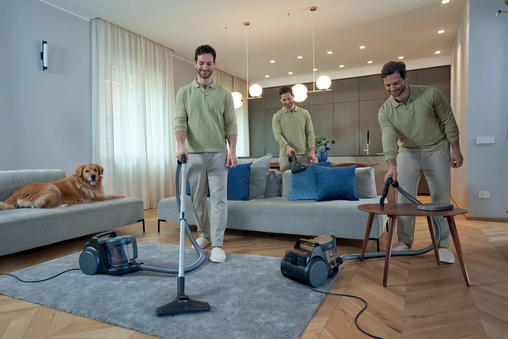 Hoover dulkių siurblys | HP210P 011 HP2 Turbo Move | Be maišelio | Galia 800 W | Dulkių talpa 2,5 l | Urban Juodas