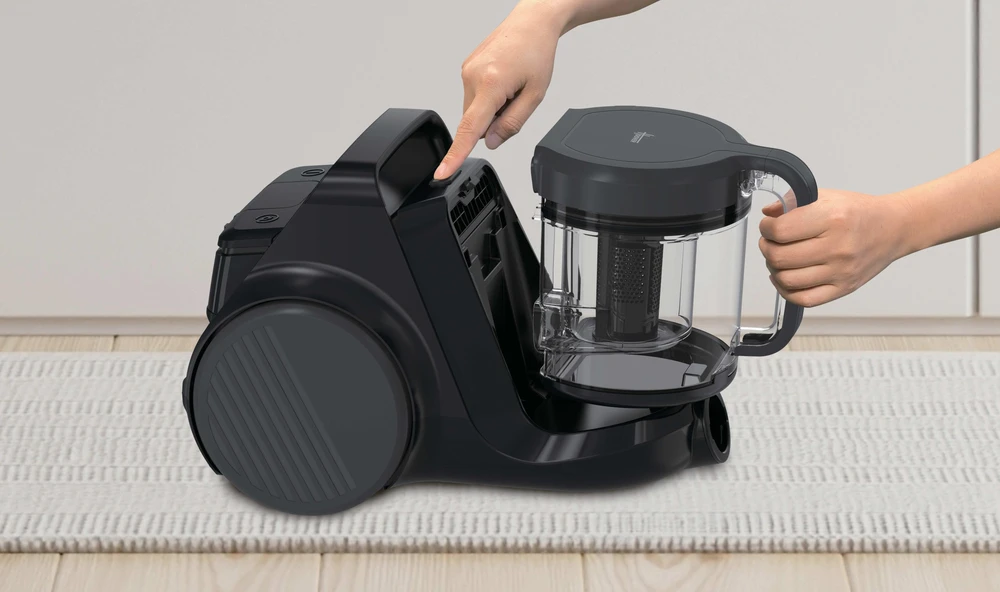 Hoover dulkių siurblys | HP210P 011 HP2 Turbo Move | Be maišelio | Galia 800 W | Dulkių talpa 2,5 l | Urban Juodas