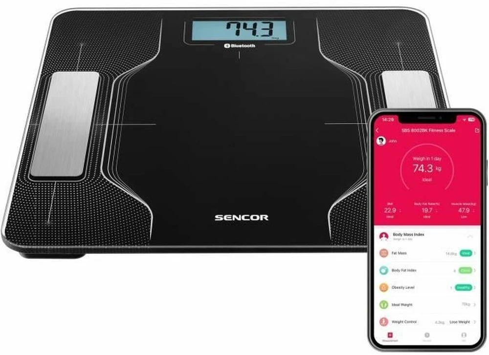 SBS 8002BK išmaniosios fitneso svarstyklės SENCOR