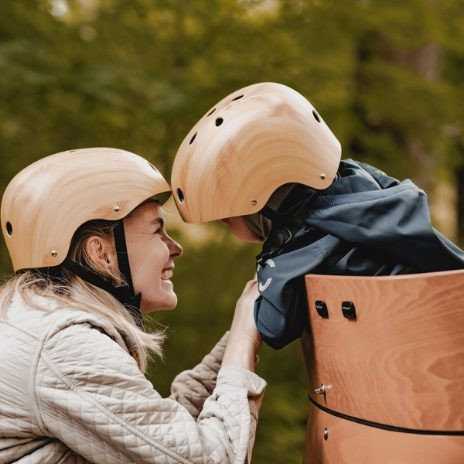 Trybike Dviratininko šalmas wygląd drewna 30COCO14S