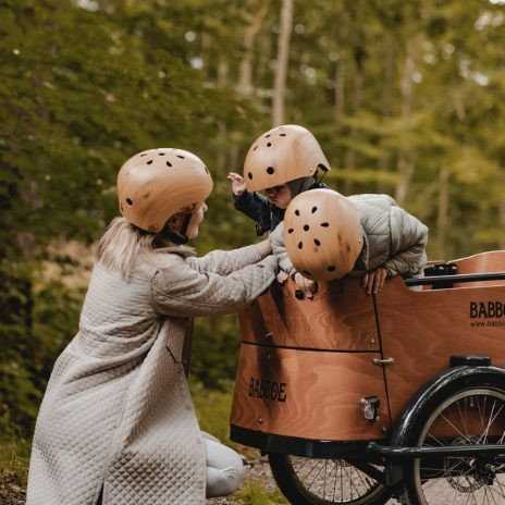 Trybike Dviratininko šalmas wygląd drewna 30COCO14S