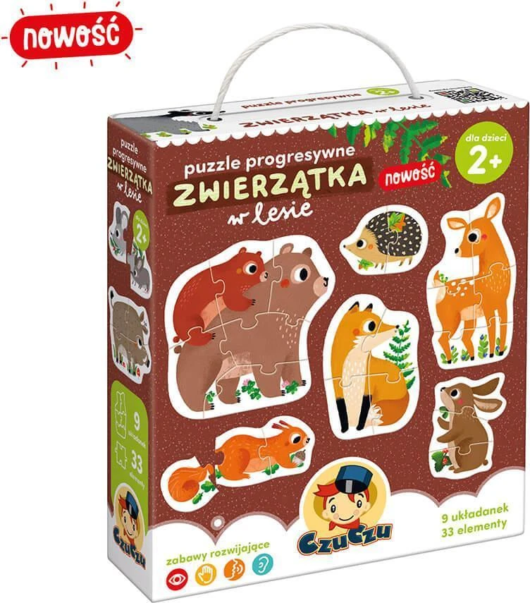 CzuCzu Dėlionė 33 vnt. - Gyvūnai miške