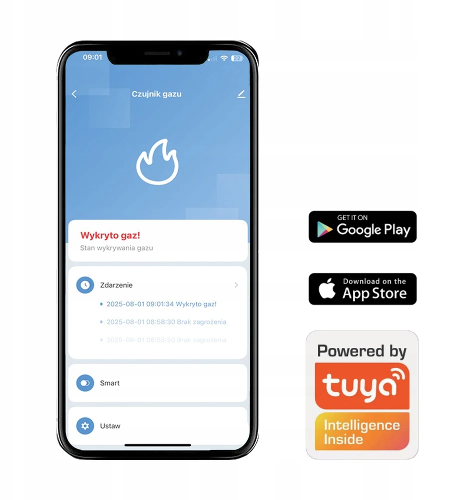 DUJŲ JUTIKLIS TECHNISAT DUJŲ JUTIKLIS 2 TUYA
