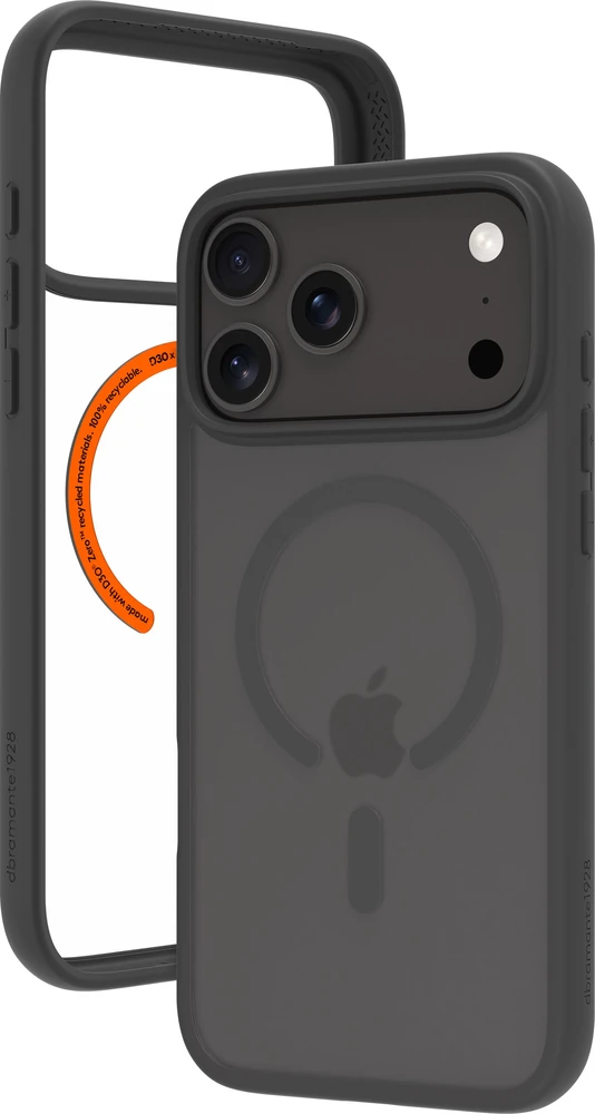 D Bramante dbramante1928 Grenen Ultra - Dėklas na telefon - MS - Kompatybilność su MagSafe - D3O, plastikinis - juoda - do Apple iPhone 17 Pro Max, 18 Pro Max (GN69BL005807)