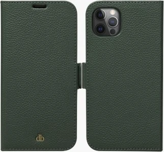 D Bramante dbramante1928 New York - Dėklas su klapką do telefonu - Evergreen - do Apple iPhone 12, 12 Pro (NY61EVGR5570)