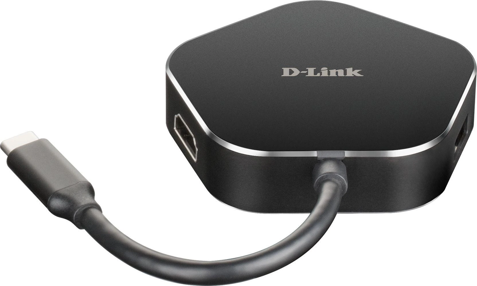 D-Link DUB-M420 knyginių kompiuterių dokas / jungčių replikatorius Vielinis Thunderbolt 3 Juoda, Sidabras