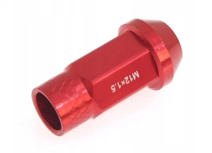 D1Spec aliuminio veržlės M12x1.5 50mm raudonos