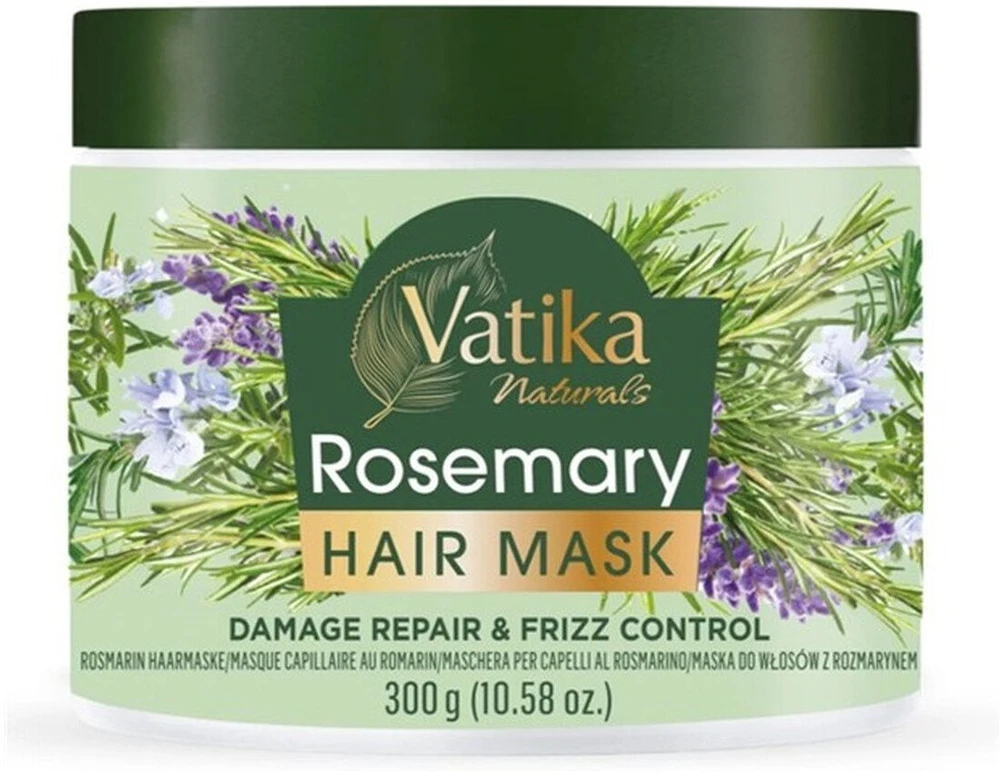 Dabur Intensyviai drėkinanti plaukų kaukė Vatika su rozmarinų aliejumi, 300g.