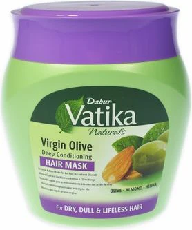Stiprinanti kaukė plaukams Virgin Olive, Dabur Vatika, 500g