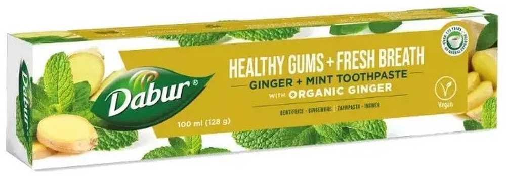Vaistažolių dantų pasta Ginger Mint Healthy Gums, Dabur, 100 ml