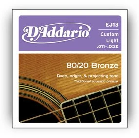 Stygos akustinei gitarai D'Addario EJ13 .011