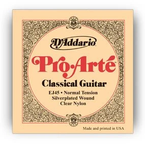 Stygos klasikinei gitarai D'Addario Pro-Arté EJ45 .028